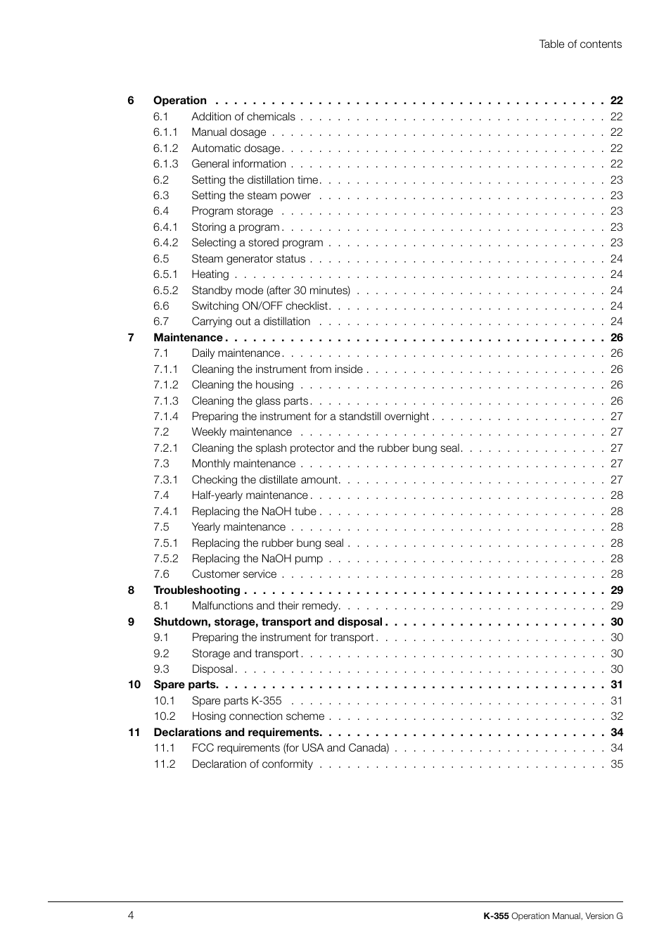 BUCHI Distillation Unit K-355 User Manual | Page 4 / 38