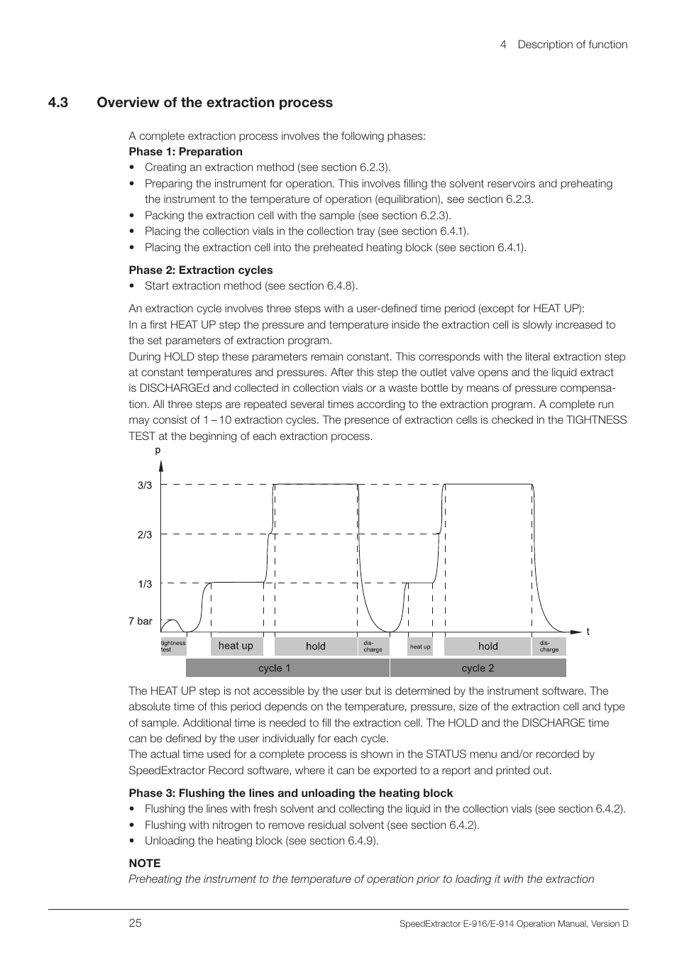 3 overview of the extraction process | BUCHI SpeedExtractor E-916 User Manual | Page 25 / 110