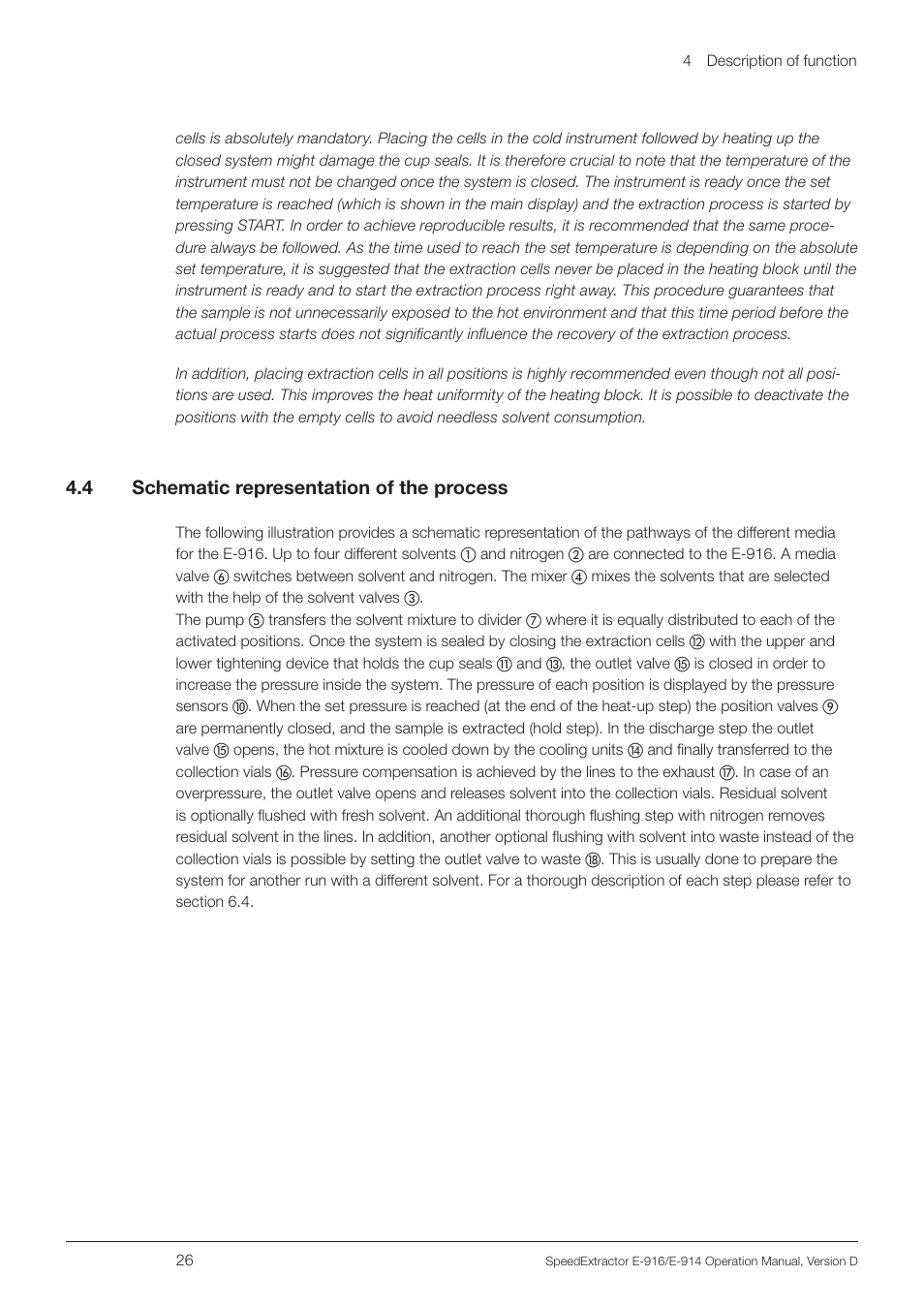 4 schematic representation of the process | BUCHI SpeedExtractor E-916 User Manual | Page 26 / 110