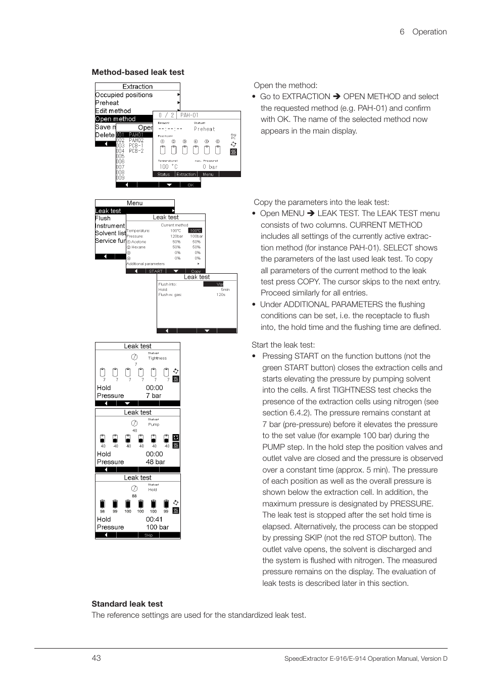 BUCHI SpeedExtractor E-916 User Manual | Page 43 / 110