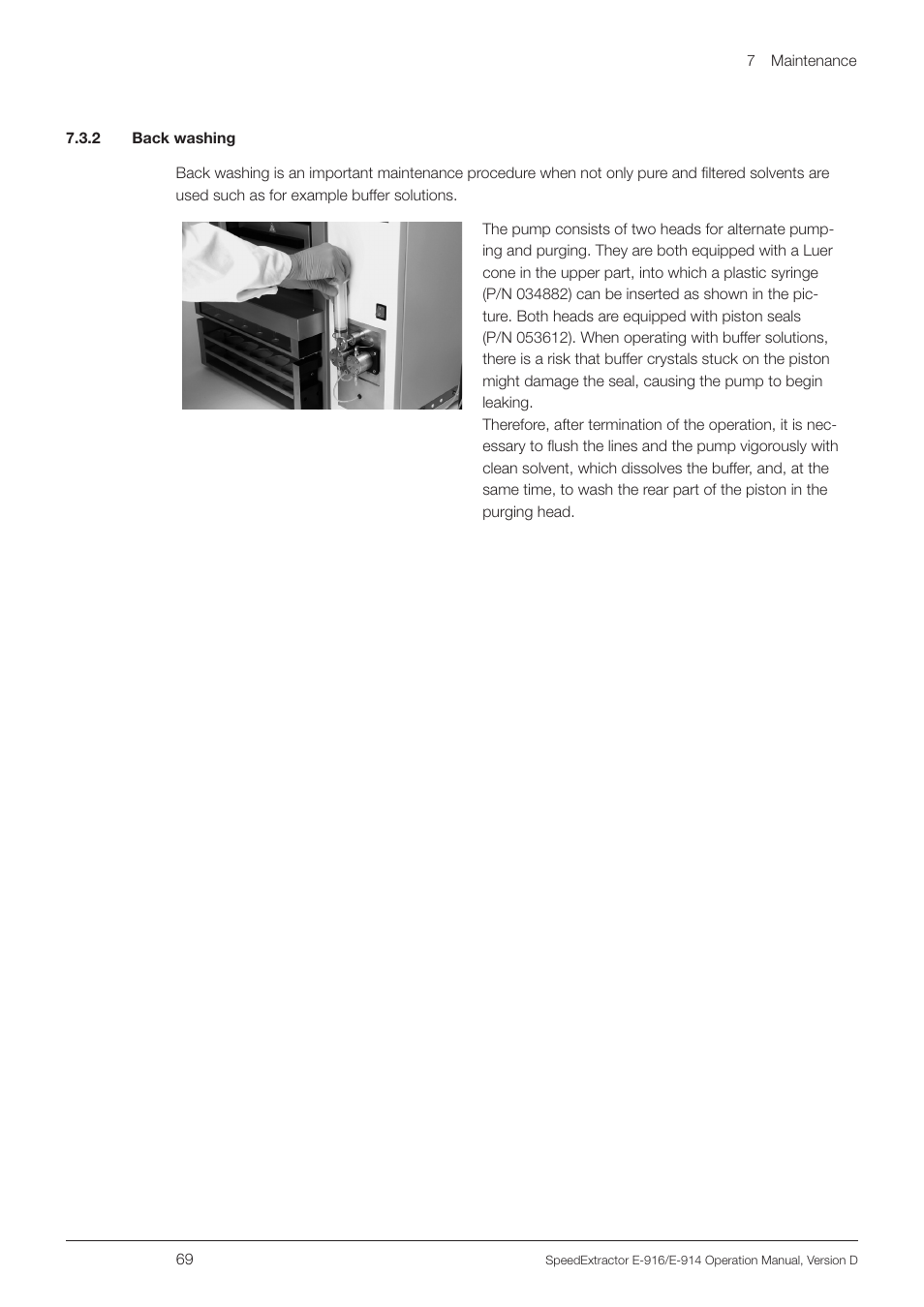 2 back washing | BUCHI SpeedExtractor E-916 User Manual | Page 69 / 110