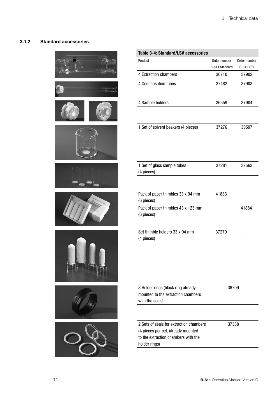 BUCHI Extraction System B-811 LSV User Manual | Page 11 / 54