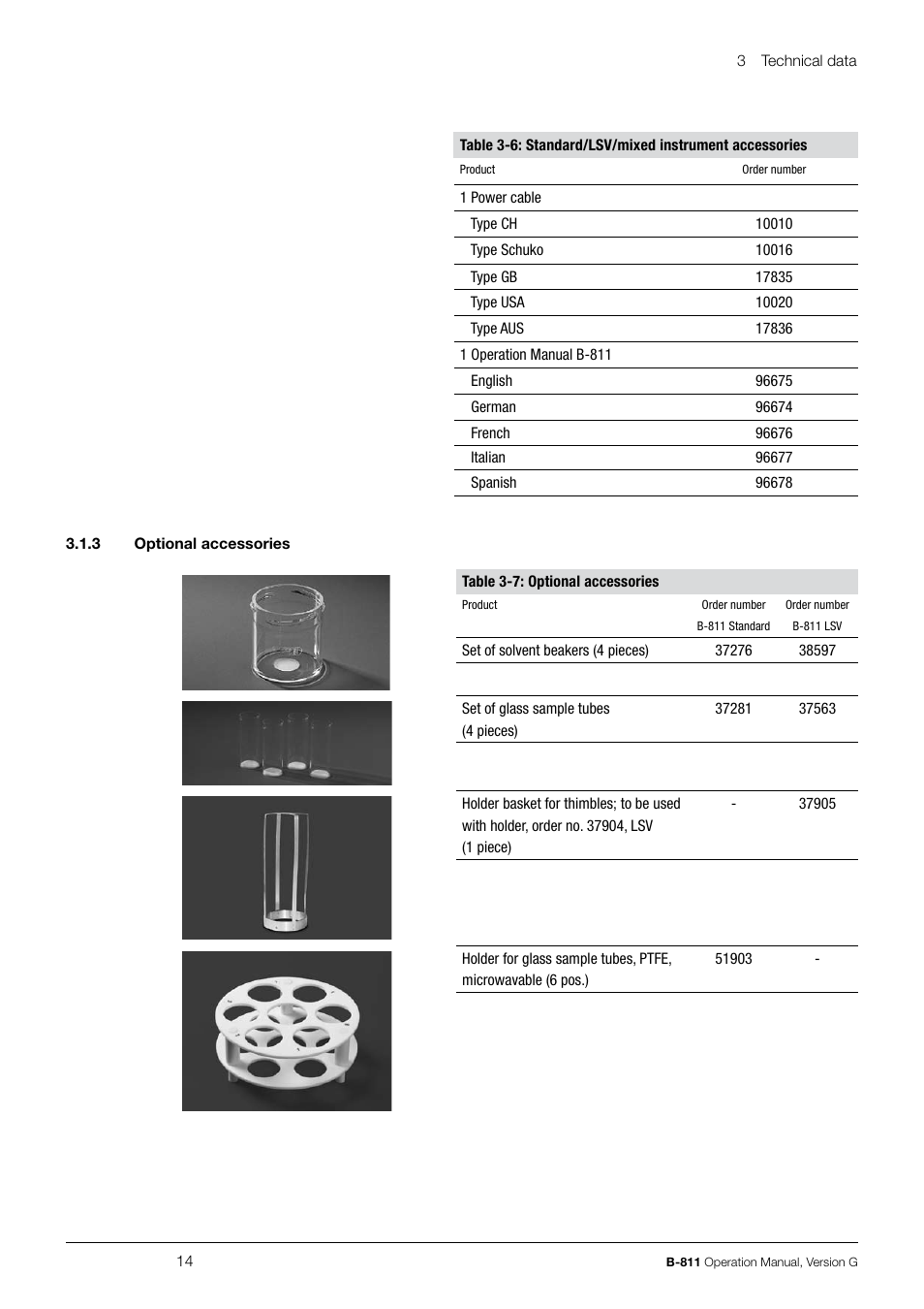 BUCHI Extraction System B-811 LSV User Manual | Page 14 / 54