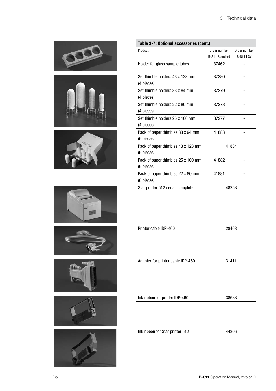 BUCHI Extraction System B-811 LSV User Manual | Page 15 / 54