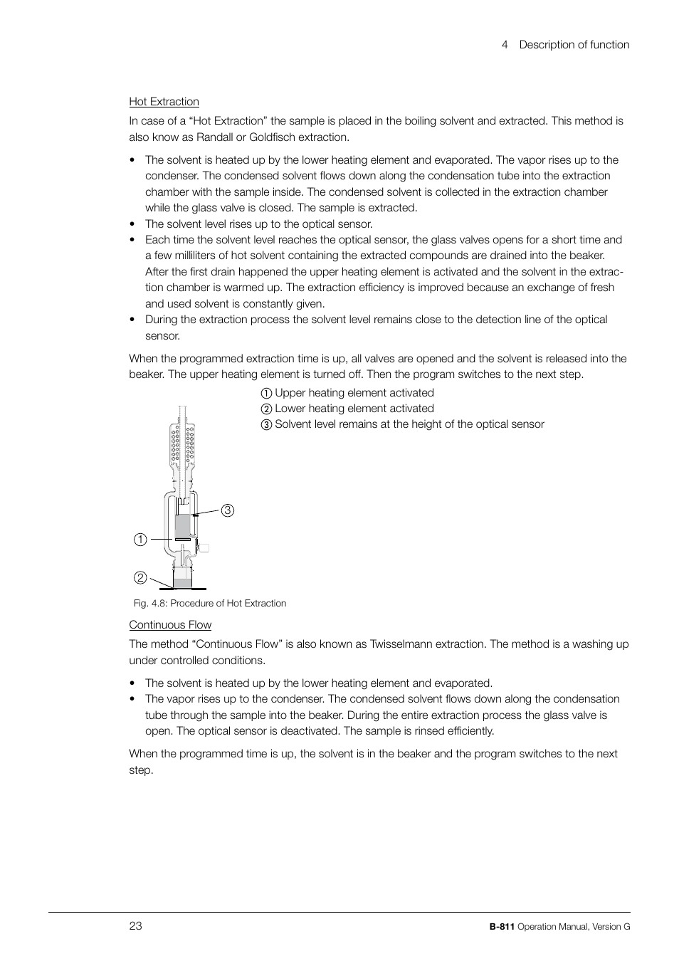 BUCHI Extraction System B-811 LSV User Manual | Page 23 / 54