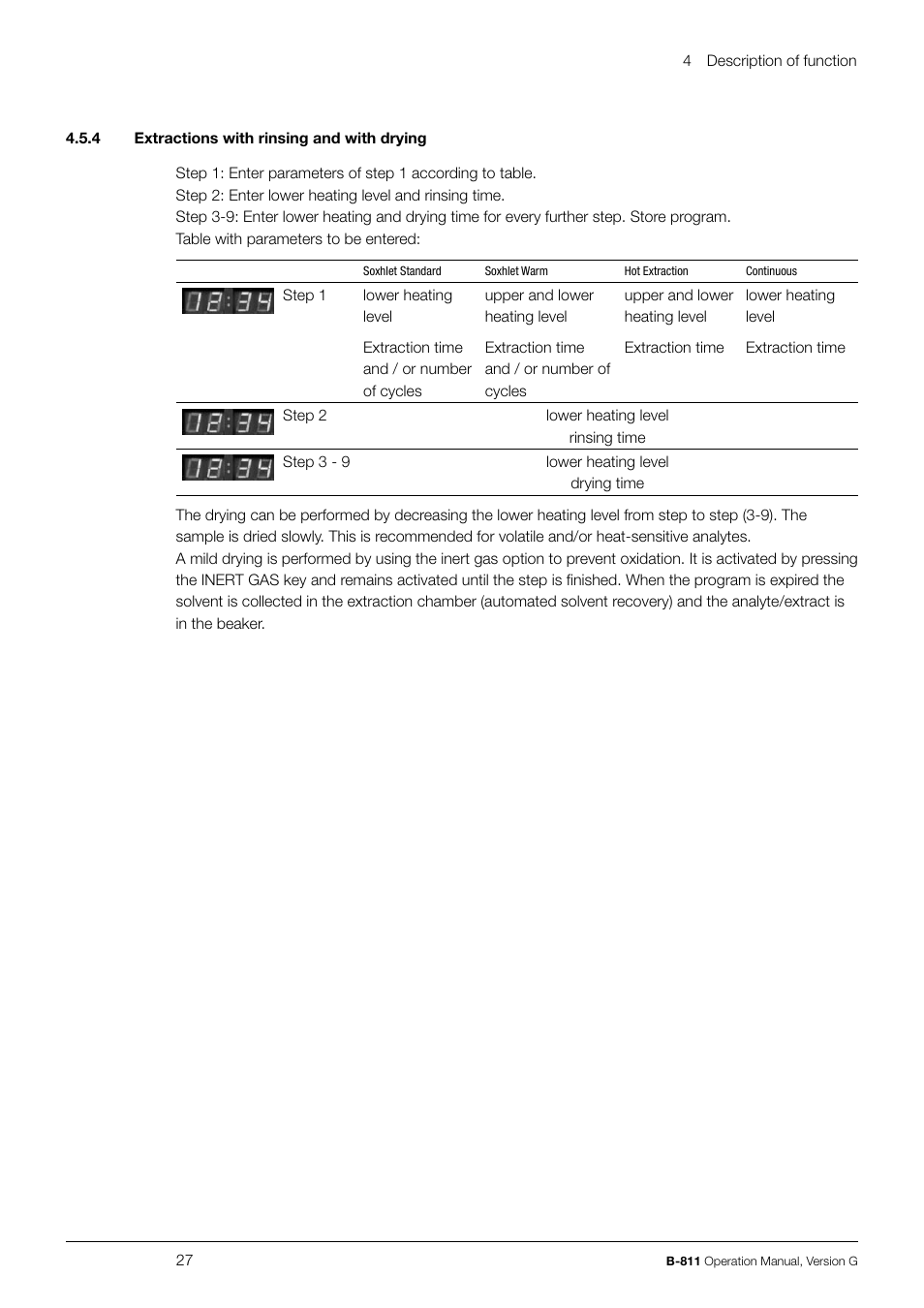 BUCHI Extraction System B-811 LSV User Manual | Page 27 / 54