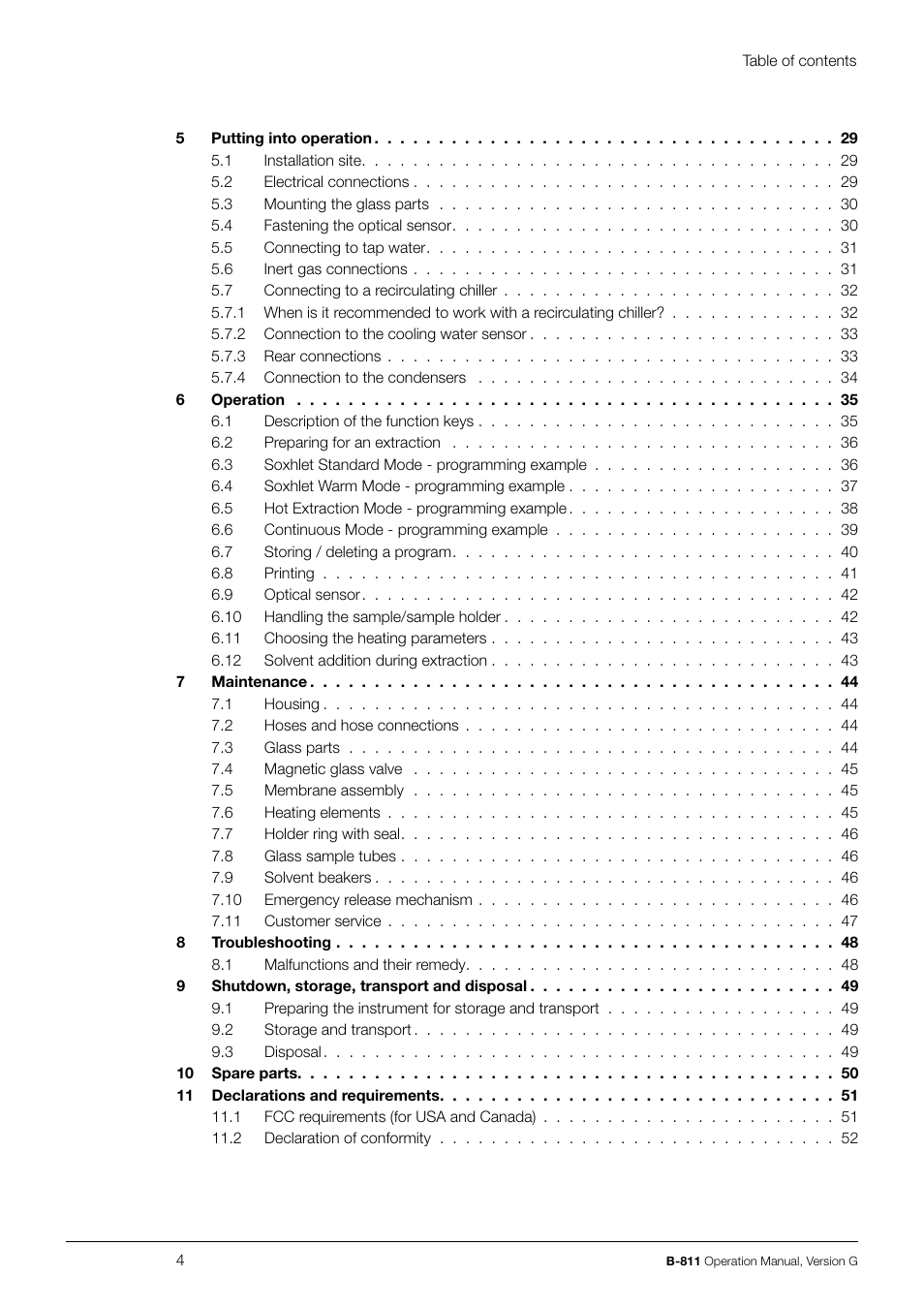 BUCHI Extraction System B-811 LSV User Manual | Page 4 / 54