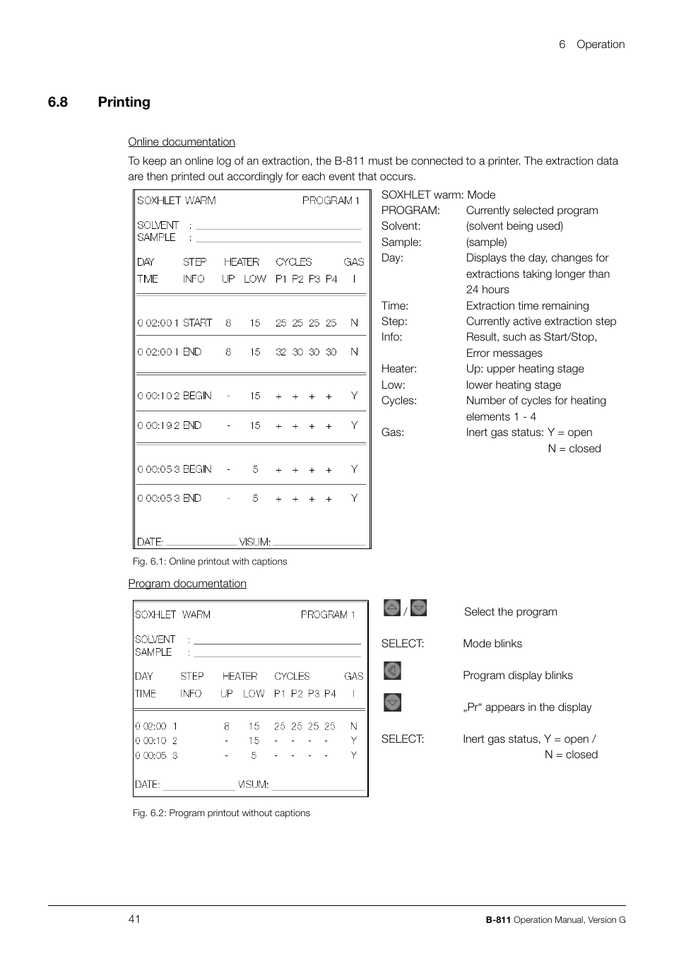 6 .8 printing | BUCHI Extraction System B-811 LSV User Manual | Page 41 / 54