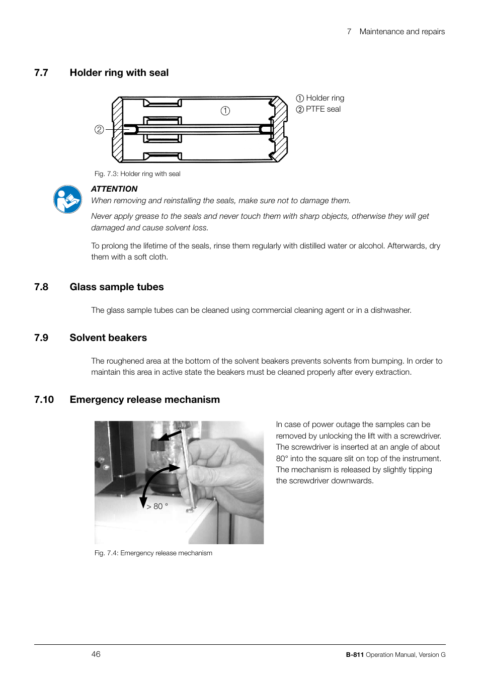 BUCHI Extraction System B-811 LSV User Manual | Page 46 / 54
