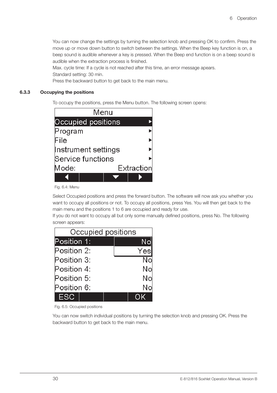 3 occupying the positions | BUCHI Extraction Unit E-816 SOX User Manual | Page 30 / 56