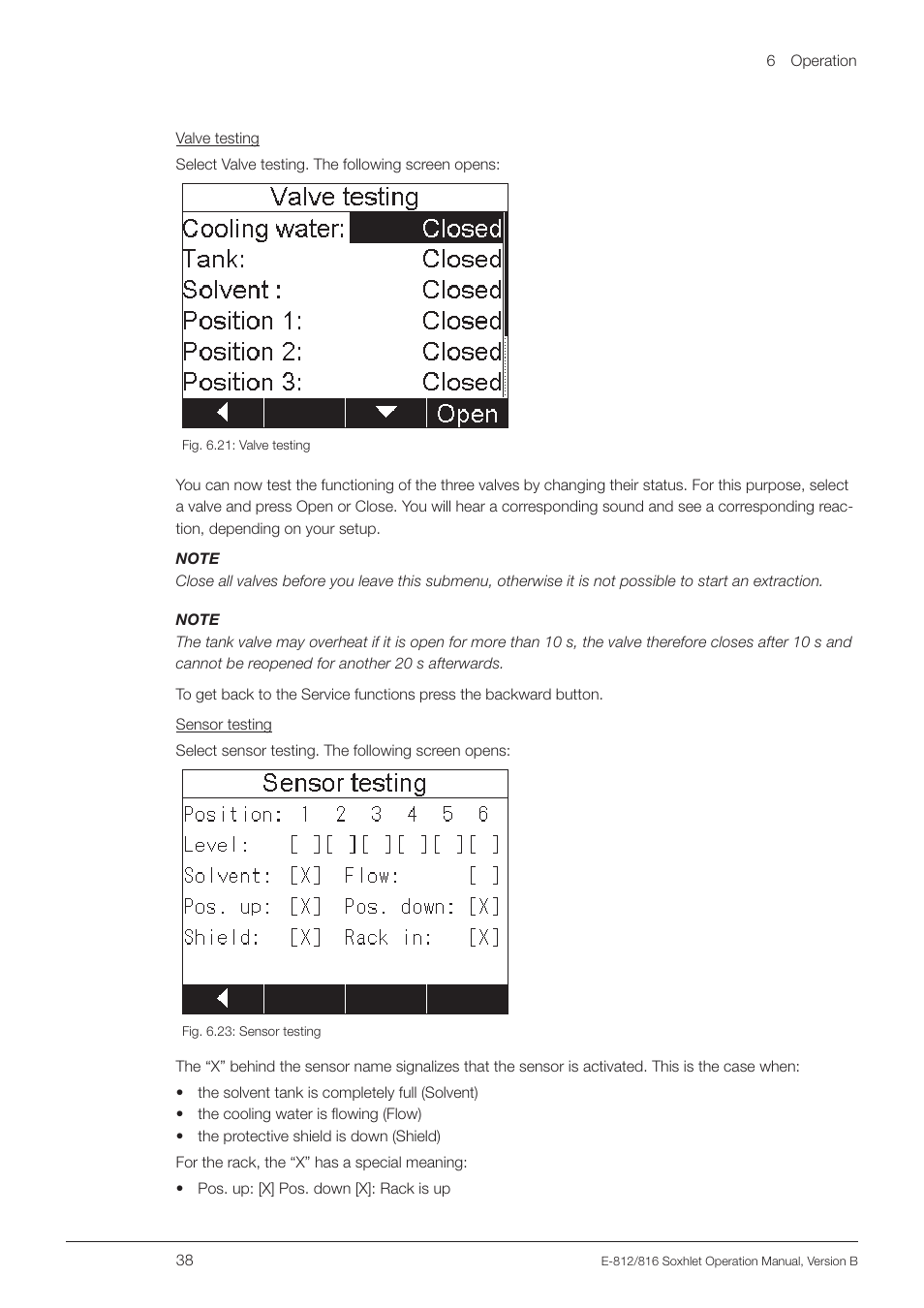 BUCHI Extraction Unit E-816 SOX User Manual | Page 38 / 56