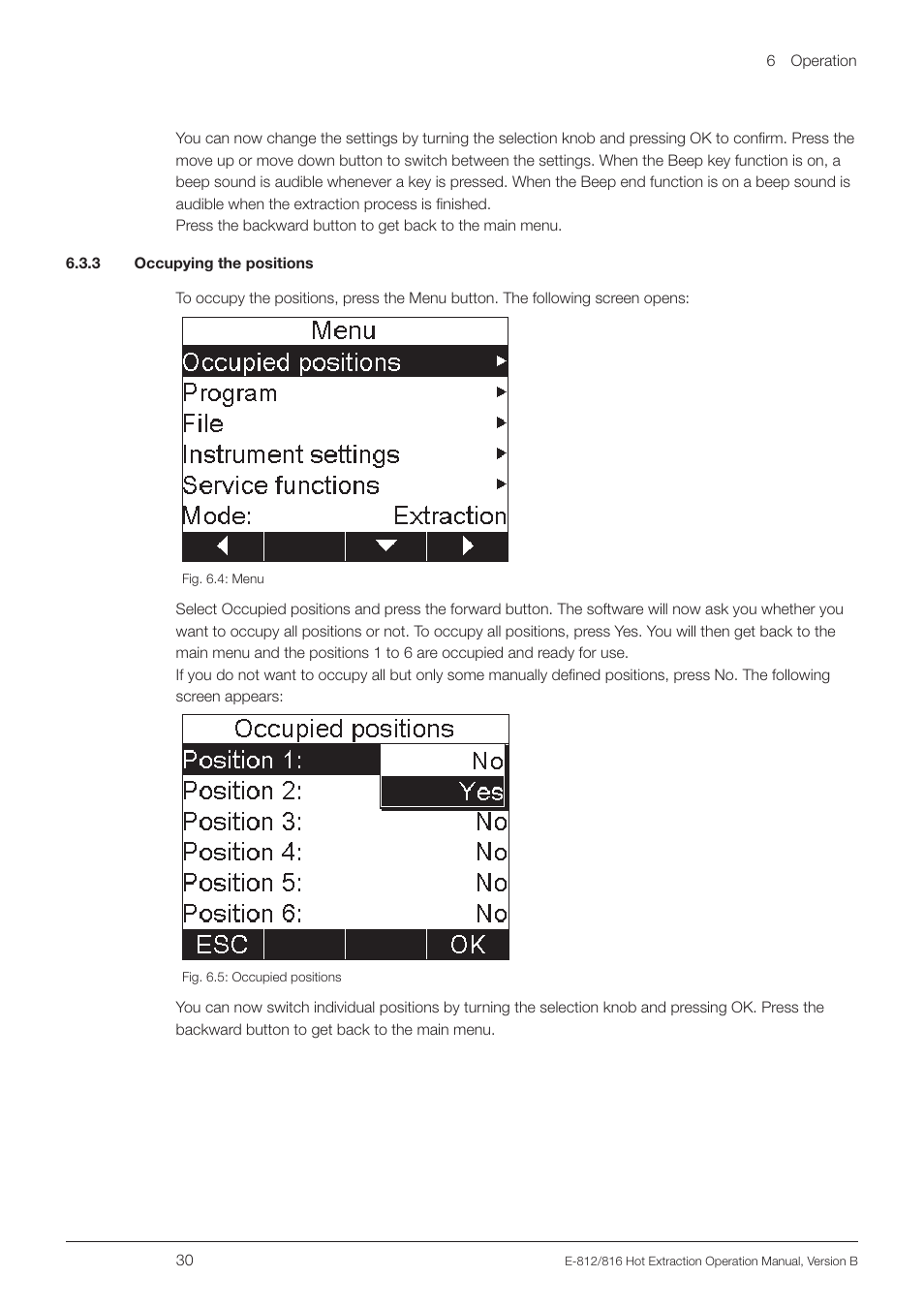 3 occupying the positions | BUCHI Extraction Unit E-816 HE User Manual | Page 30 / 56