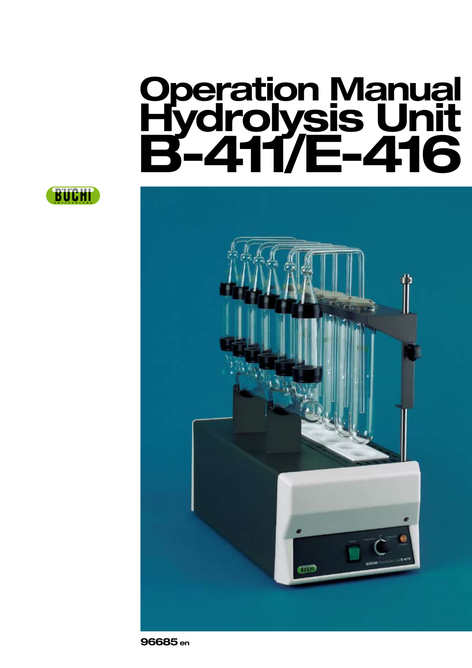 BUCHI Hydrolysis Unit B-411 User Manual | 30 pages