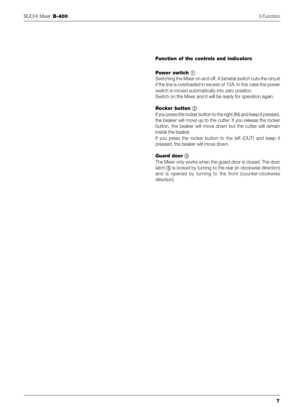 BUCHI Mixer B-400 User Manual | Page 9 / 25