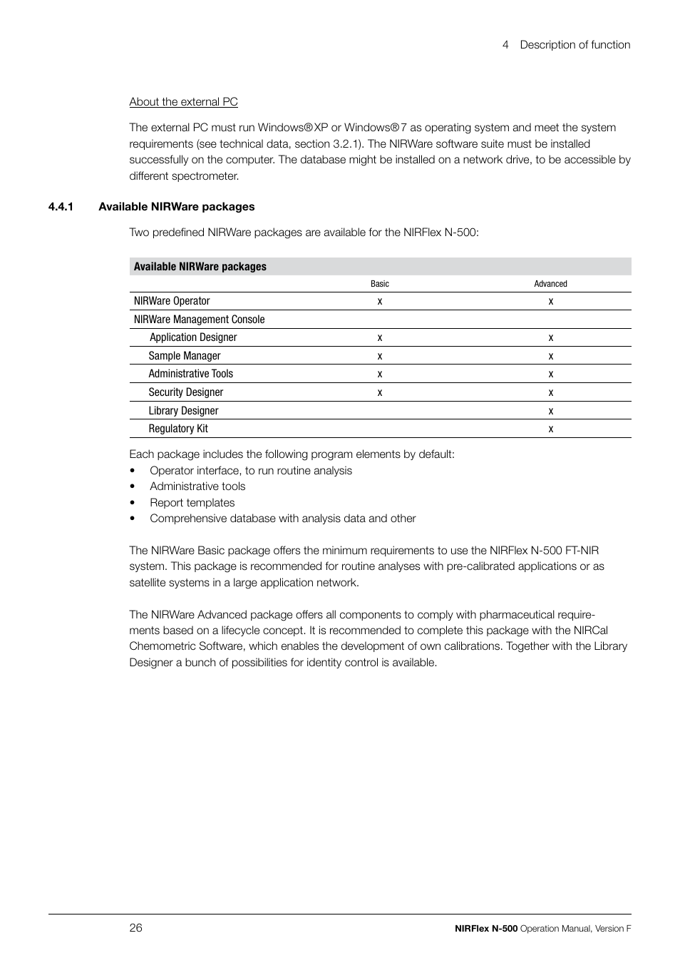 BUCHI NIRFlex N-500 User Manual | Page 26 / 96