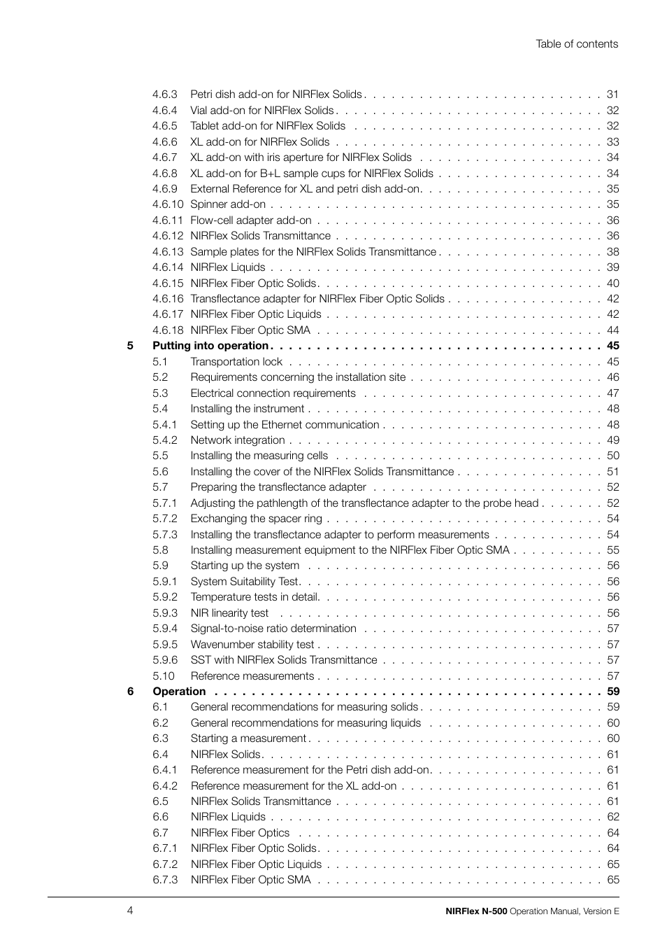 BUCHI NIRFlex N-500 User Manual | Page 4 / 96