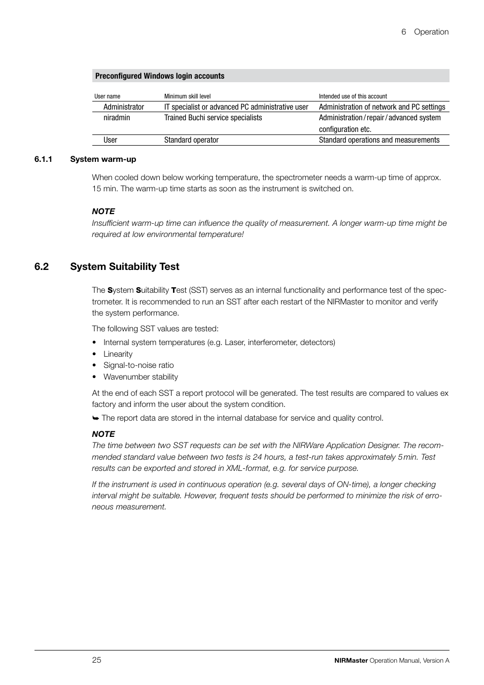 6 .2 system suitability test | BUCHI NIRMaste User Manual | Page 25 / 72
