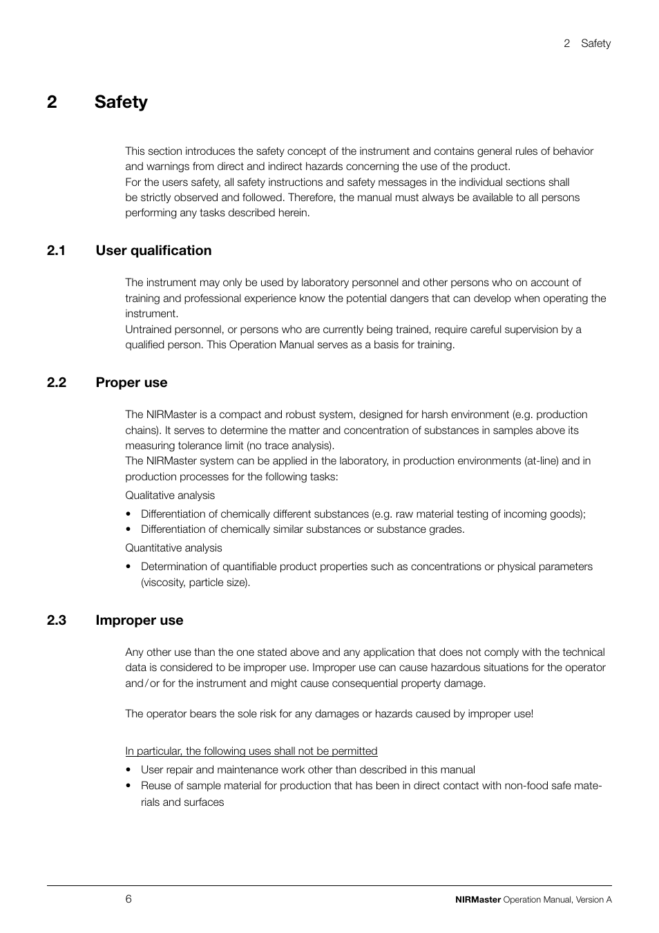 2safety | BUCHI NIRMaste User Manual | Page 6 / 72
