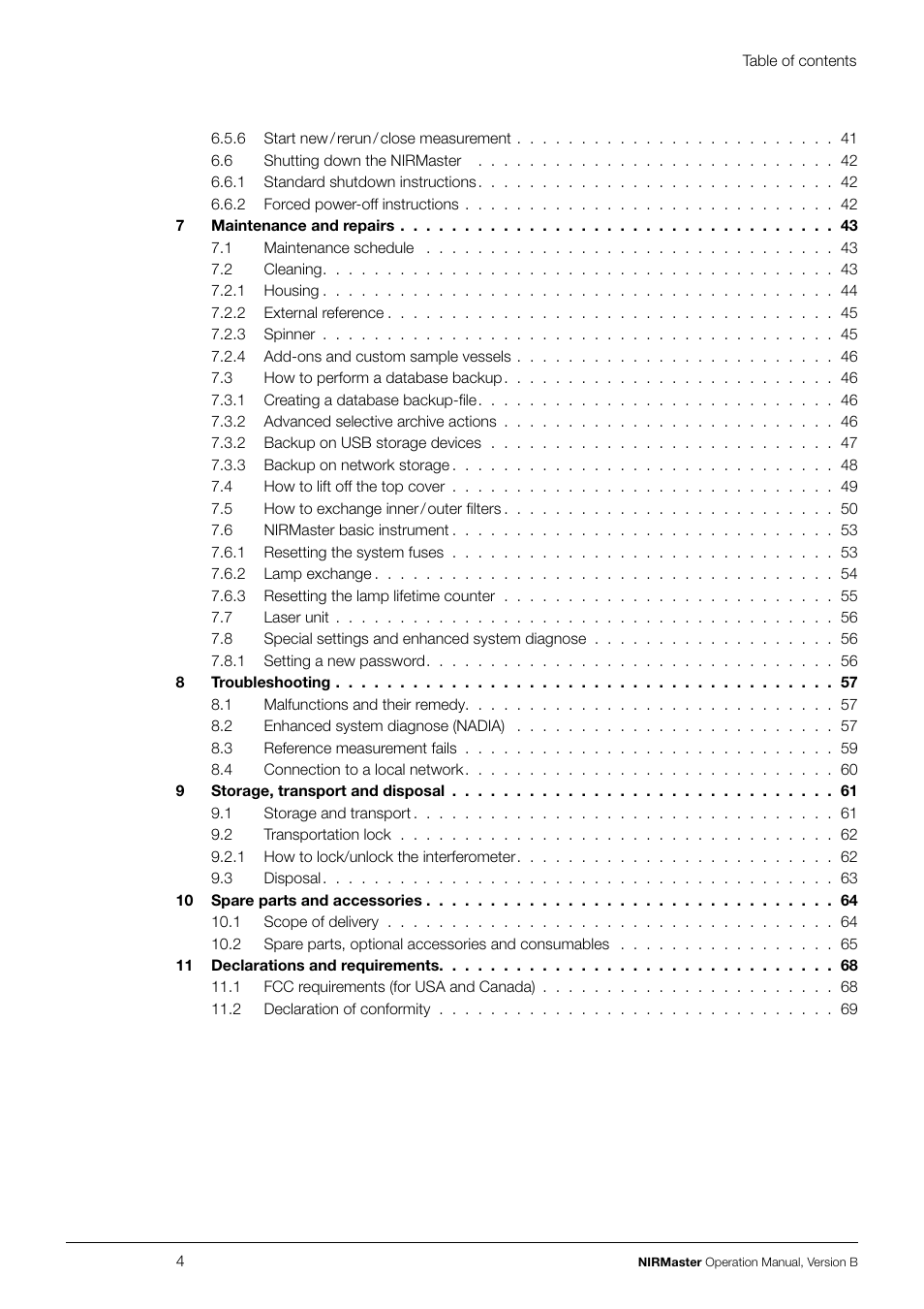 BUCHI NIRMaste Pro IP65 User Manual | Page 4 / 72