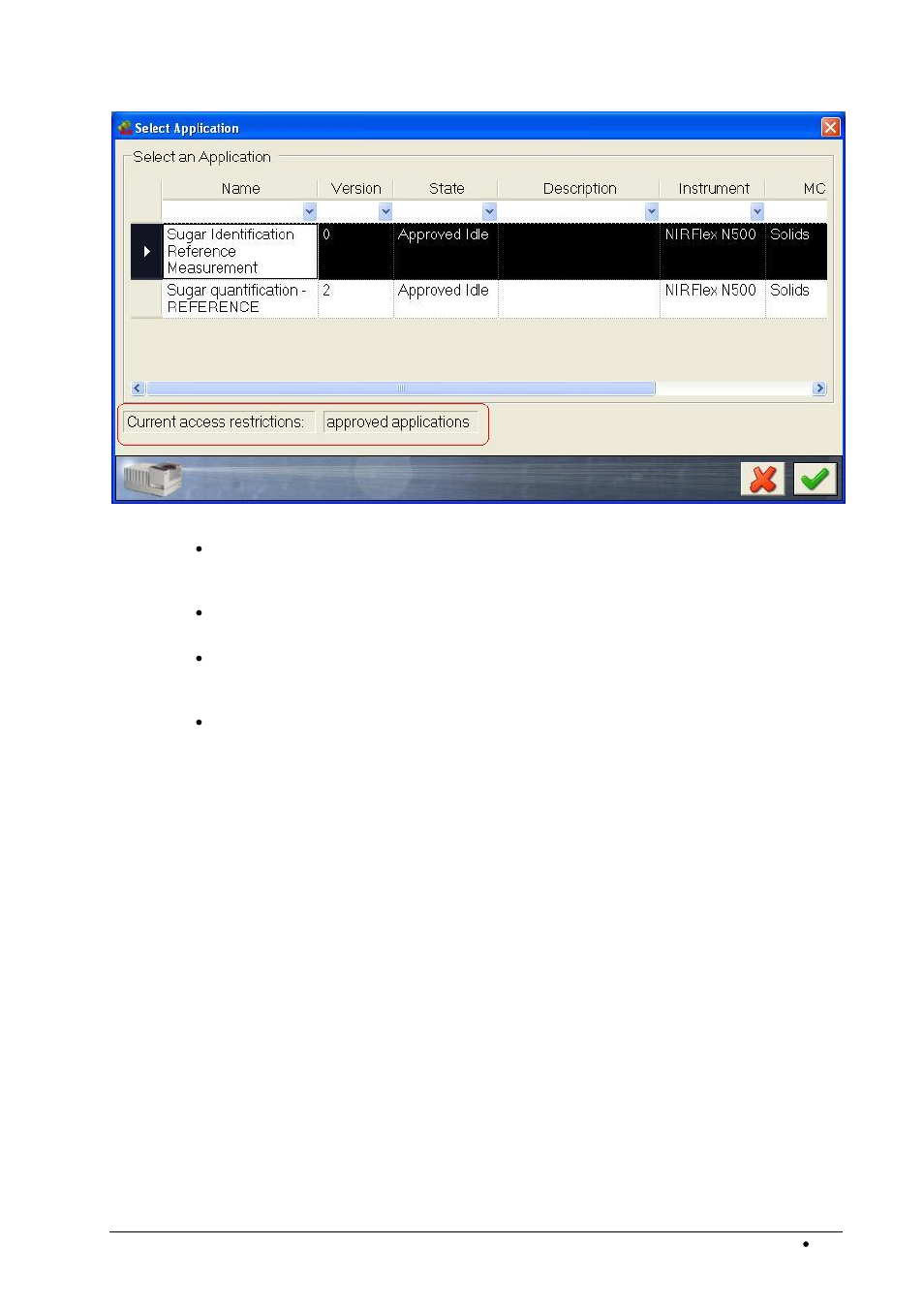 Calibrated applications) | BUCHI NIRWare User Manual | Page 111 / 341