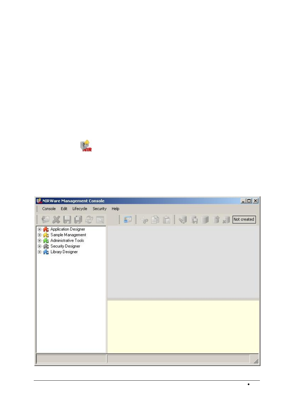 Nirware suite, Nirware management console, Management console | BUCHI NIRWare User Manual | Page 137 / 341
