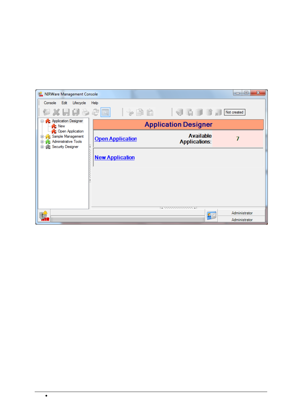 Creating a new application | BUCHI NIRWare User Manual | Page 144 / 341
