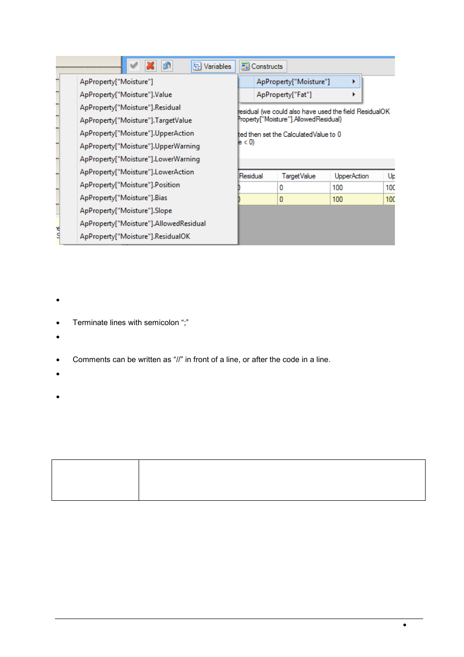 Property settings | BUCHI NIRWare User Manual | Page 159 / 341
