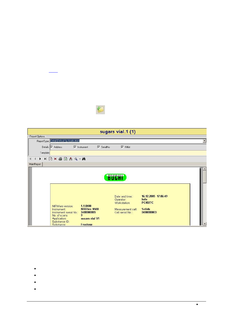 View and print reports | BUCHI NIRWare User Manual | Page 209 / 341
