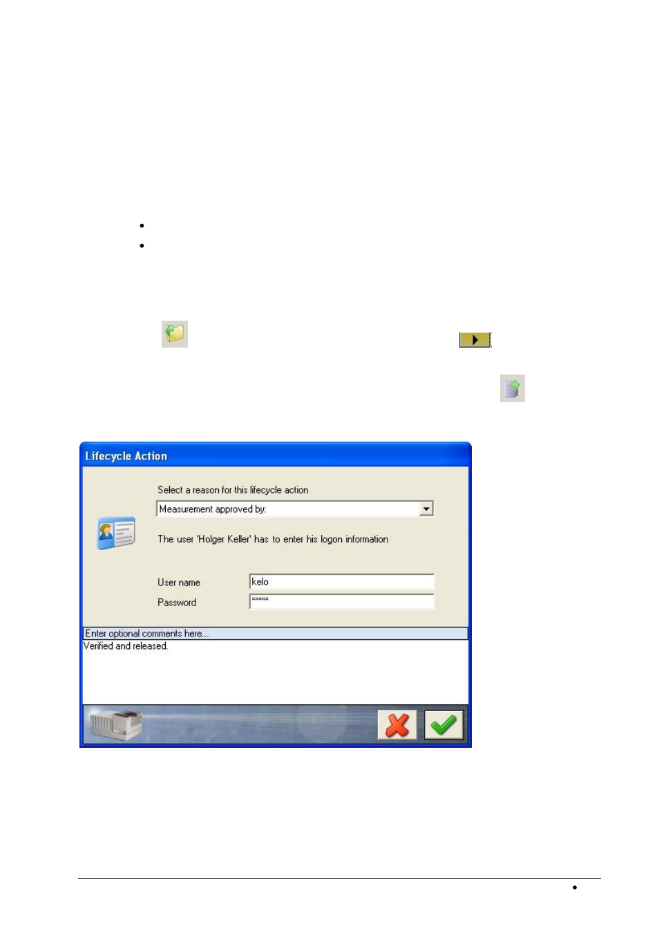 Electronic signature on reports | BUCHI NIRWare User Manual | Page 211 / 341