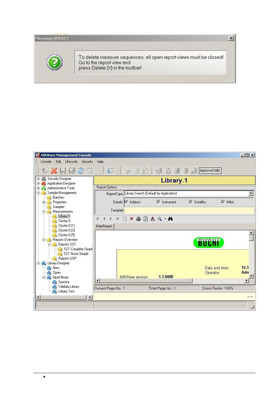 Library reports | BUCHI NIRWare User Manual | Page 214 / 341