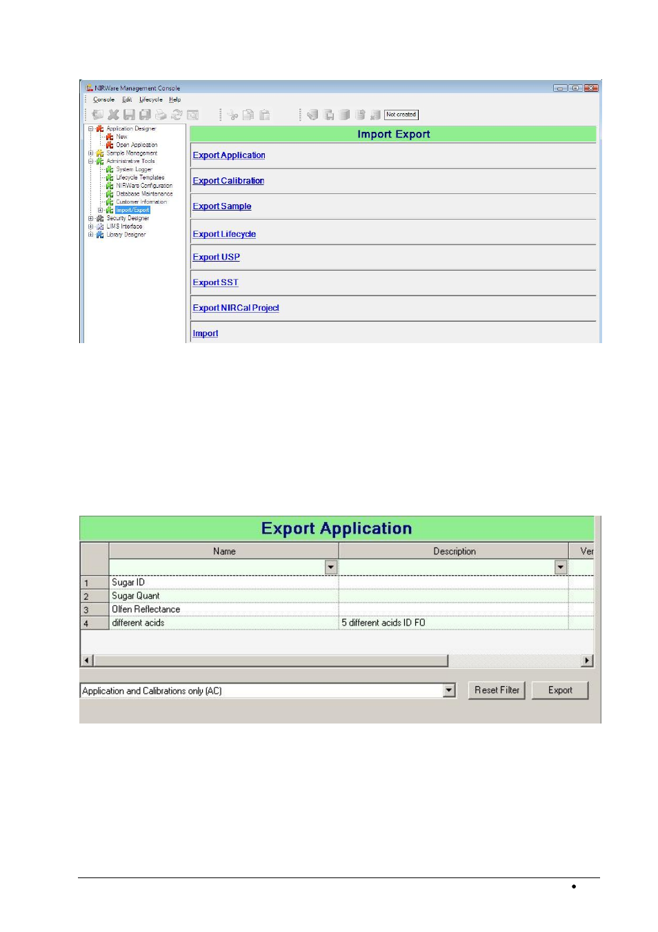 Export application | BUCHI NIRWare User Manual | Page 241 / 341