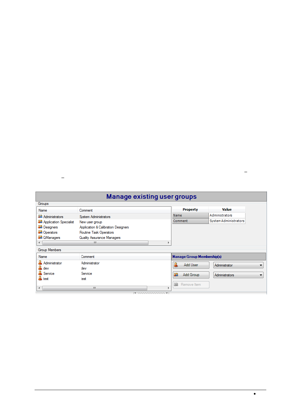 Assigning user groups to a superior user group | BUCHI NIRWare User Manual | Page 263 / 341