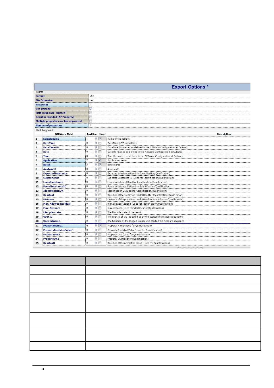 Export xml schema, Csv export file | BUCHI NIRWare User Manual | Page 280 / 341