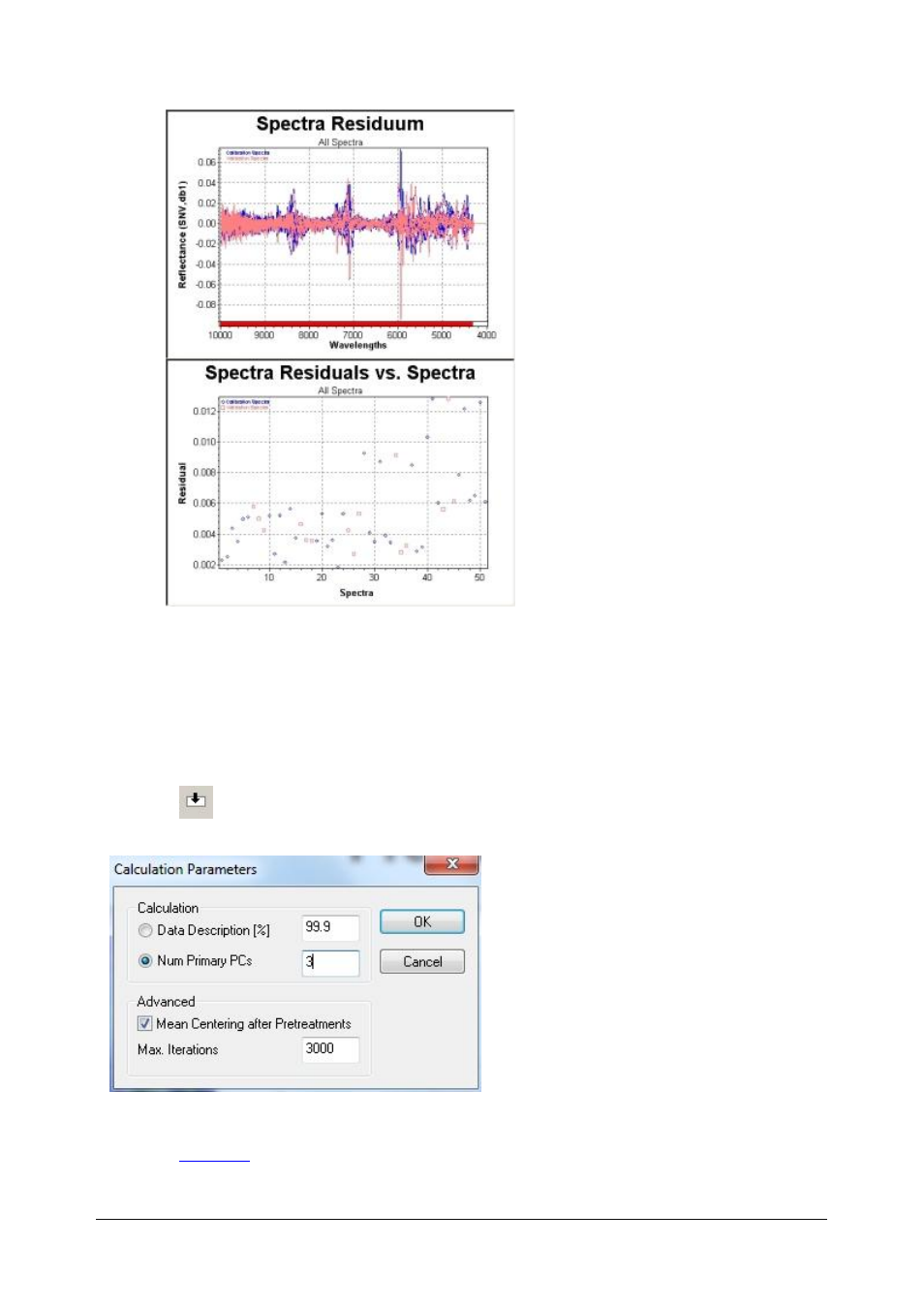 Adjusting primary pcs (calculation parameters), 7 adjusting primary pcs (calculation parameters) | BUCHI NIRCal User Manual | Page 123 / 283