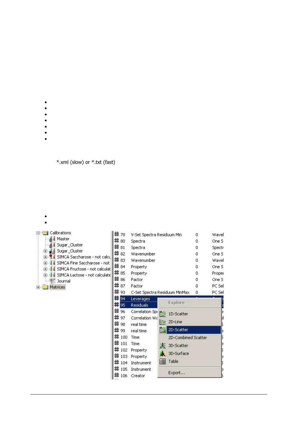 Matrices, How to display matrices, 18 matrices | 1 how to display matrices | BUCHI NIRCal User Manual | Page 168 / 283