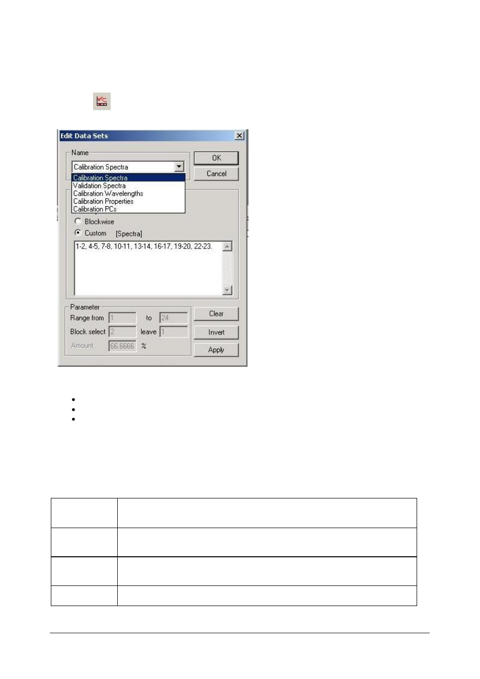 Edit data sets dialog, 4 edit data sets dialog | BUCHI NIRCal User Manual | Page 71 / 283