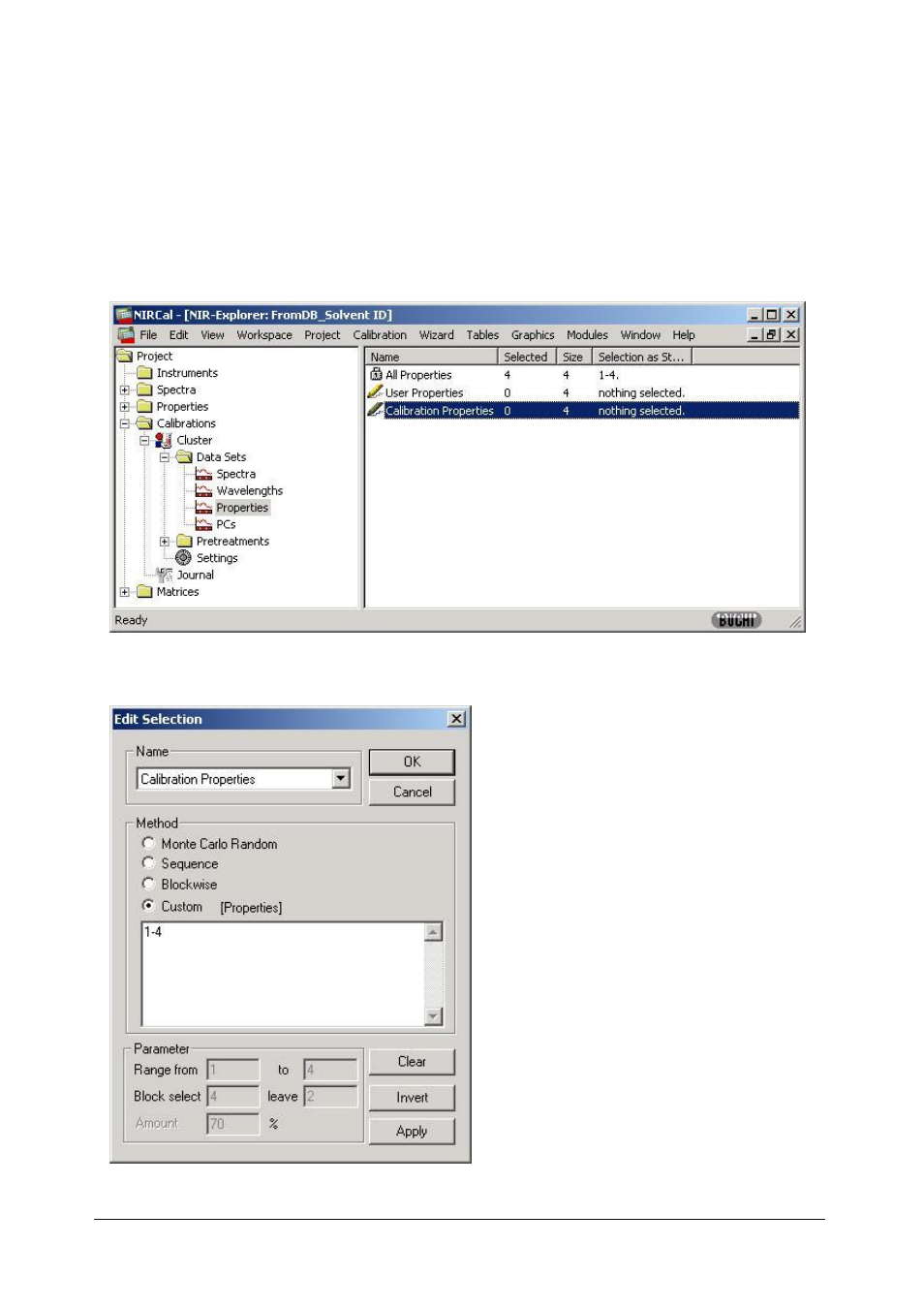 Properties data set, 7 properties data set | BUCHI NIRCal User Manual | Page 82 / 283