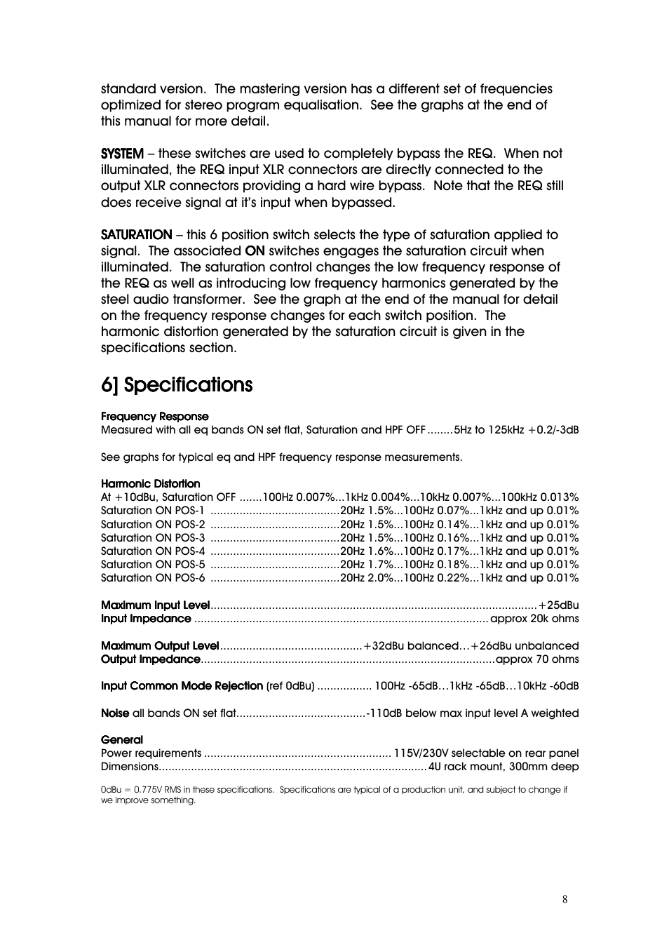 Buzz Audio req-2.2resonance equaliser User Manual | Page 8 / 17