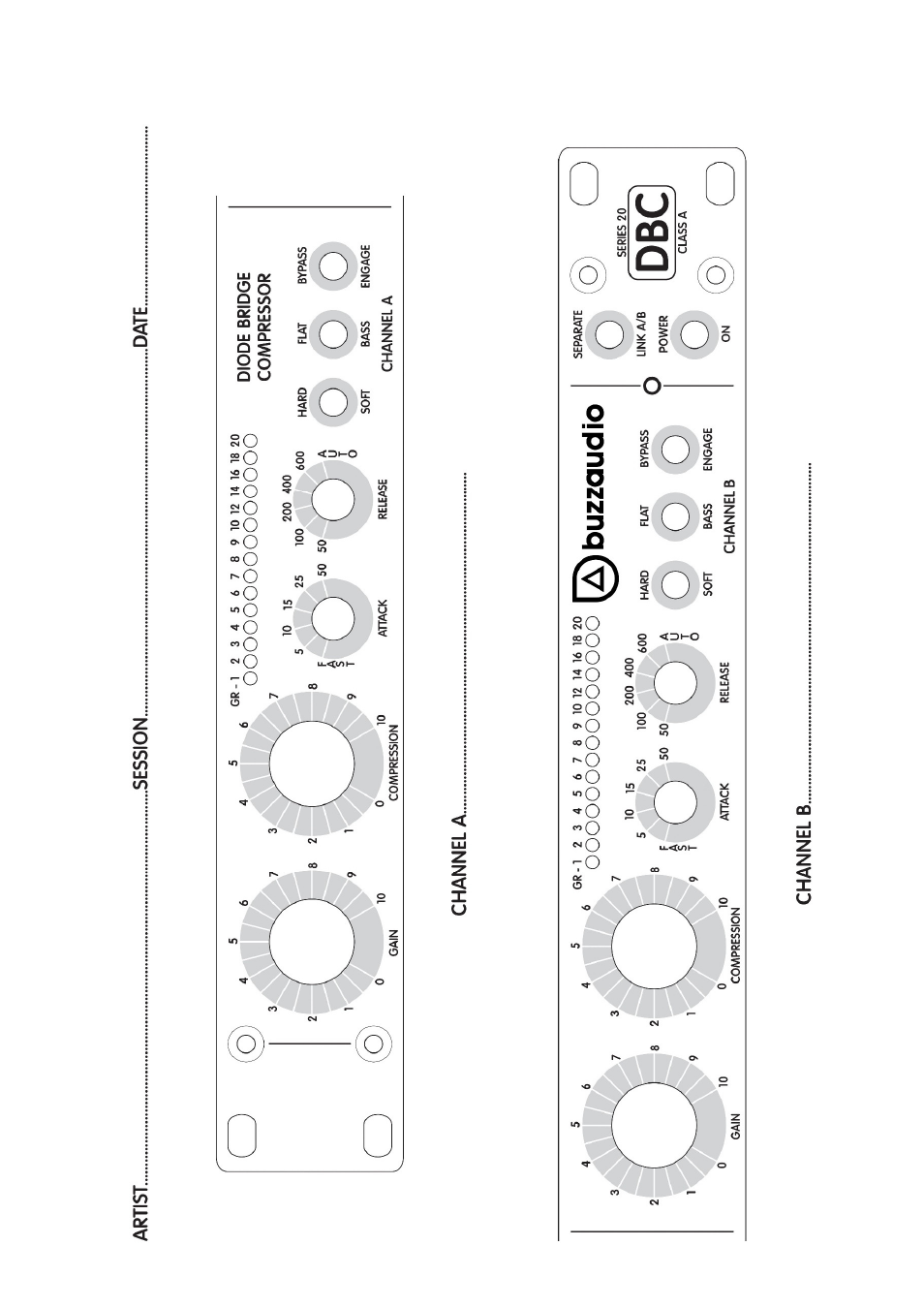 Buzz Audio dbc-20diode bridge compressor User Manual | Page 8 / 8