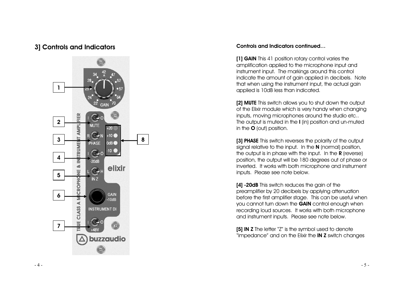 Buzz Audio elixir mic preamplifier User Manual | Page 3 / 6