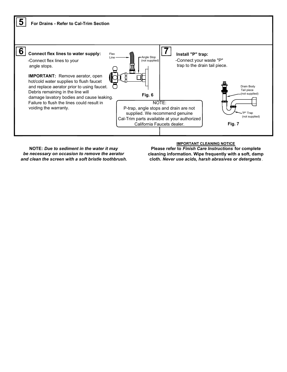 California Faucets Bar Faucet with Swivel Spout User Manual | Page 2 / 2