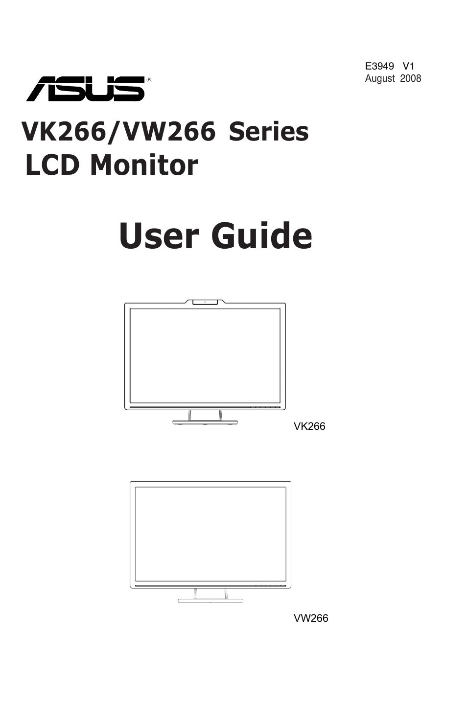 Asus VK 266 User Manual | 19 pages