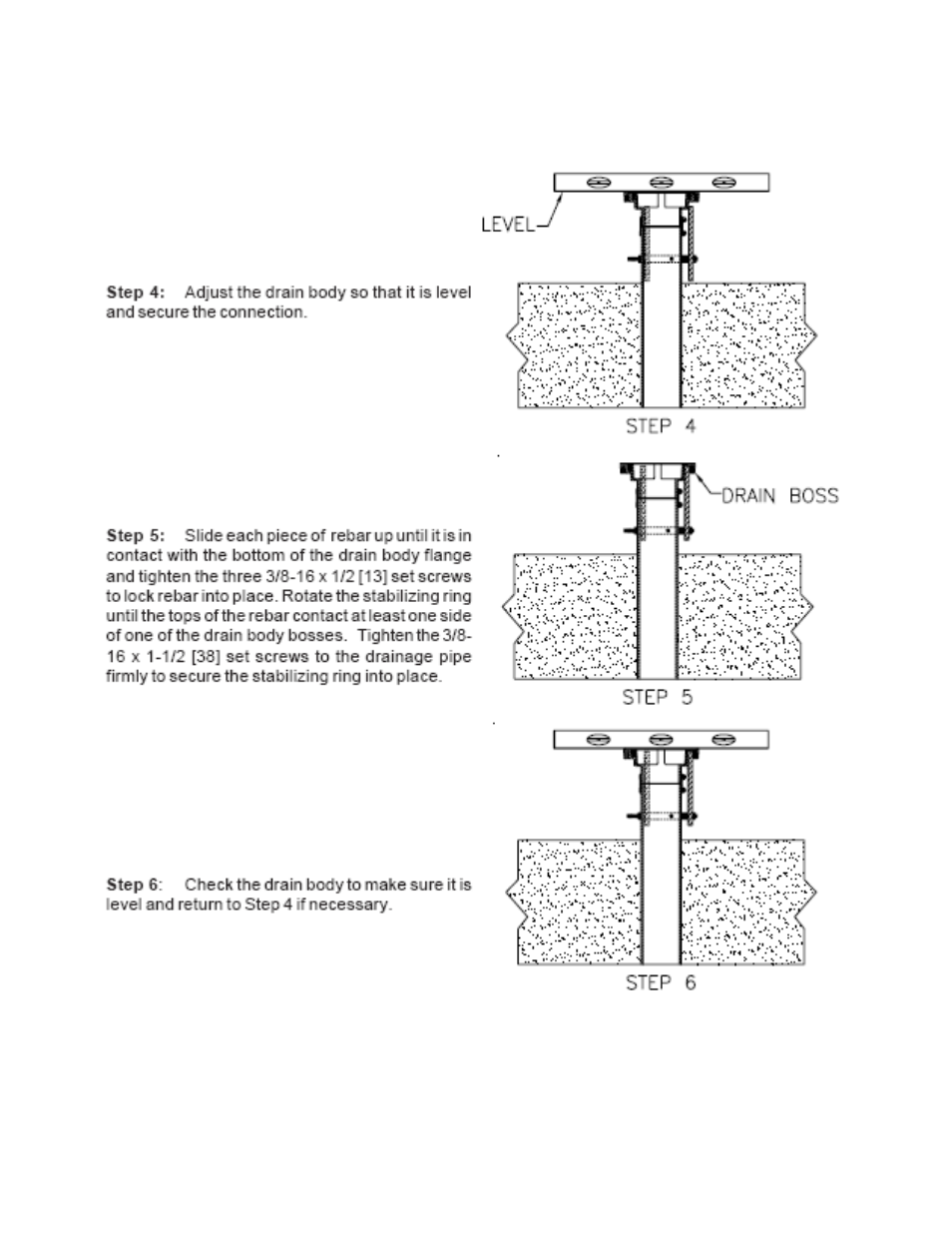 California Faucets StyleDrai Shower Drain Floor Stabilizer Kit User Manual | Page 2 / 2