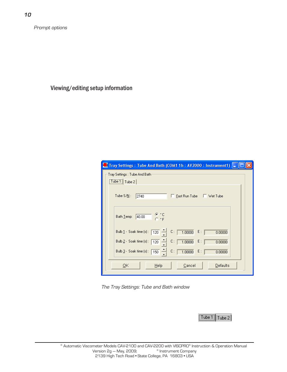 Viewing/editing setup information | Cannon Instrument CAV-2000 User Manual | Page 16 / 144