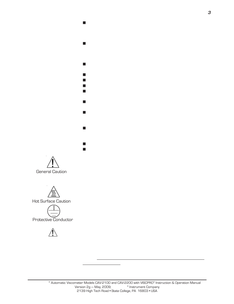 Cannon Instrument CAV-2000 User Manual | Page 9 / 144
