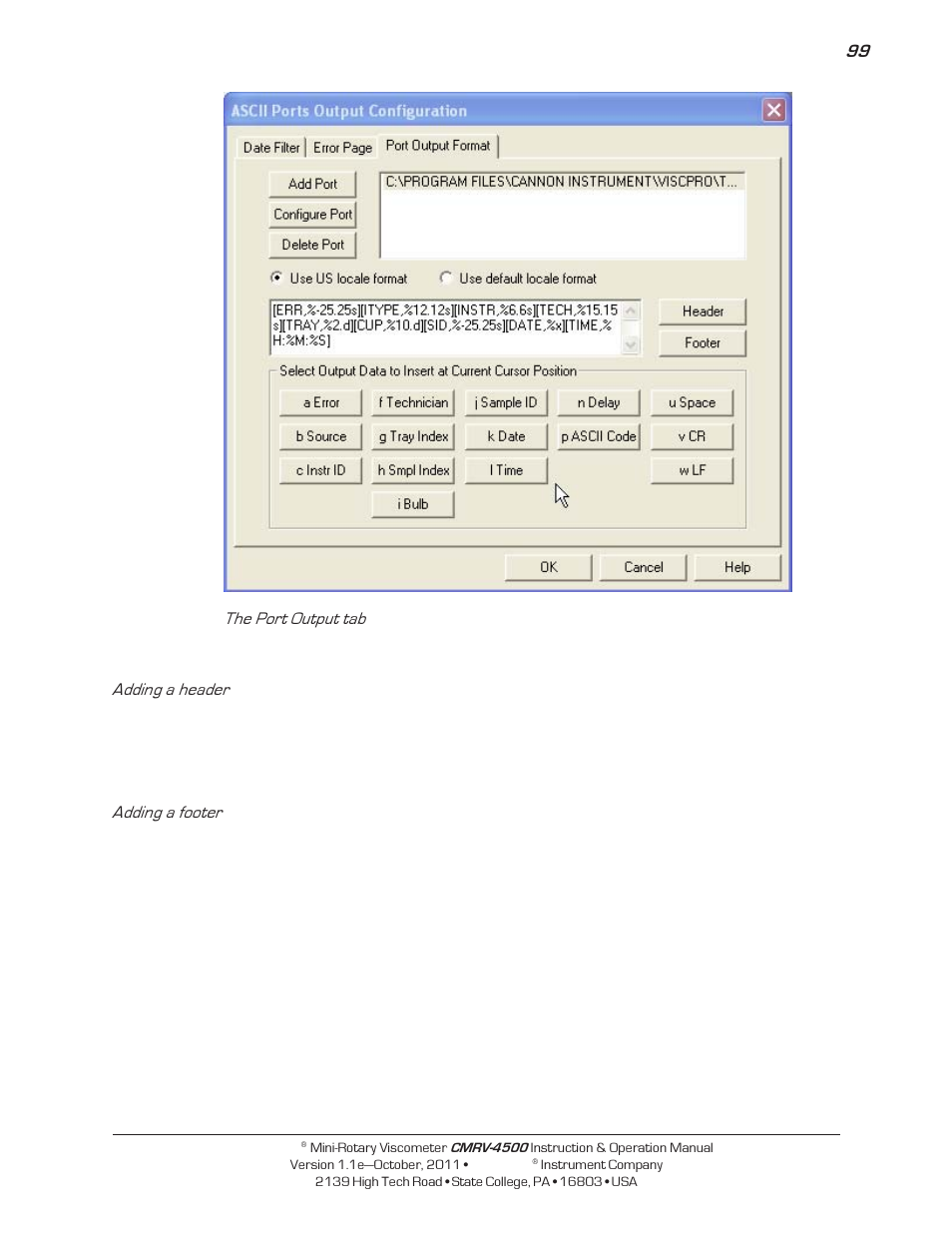 Cannon Instrument CMRV-4500 User Manual | Page 105 / 128