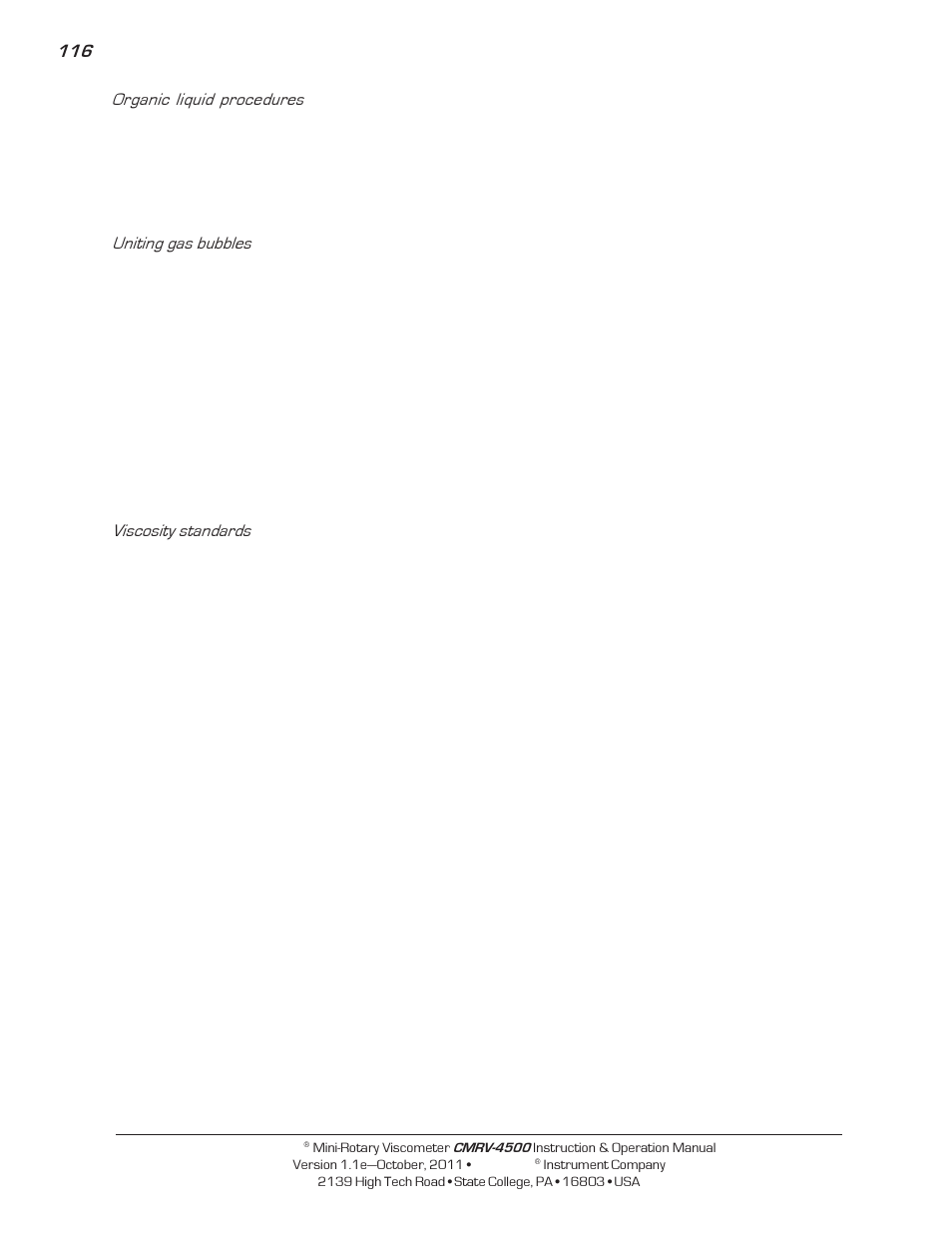 Cannon Instrument CMRV-4500 User Manual | Page 122 / 128