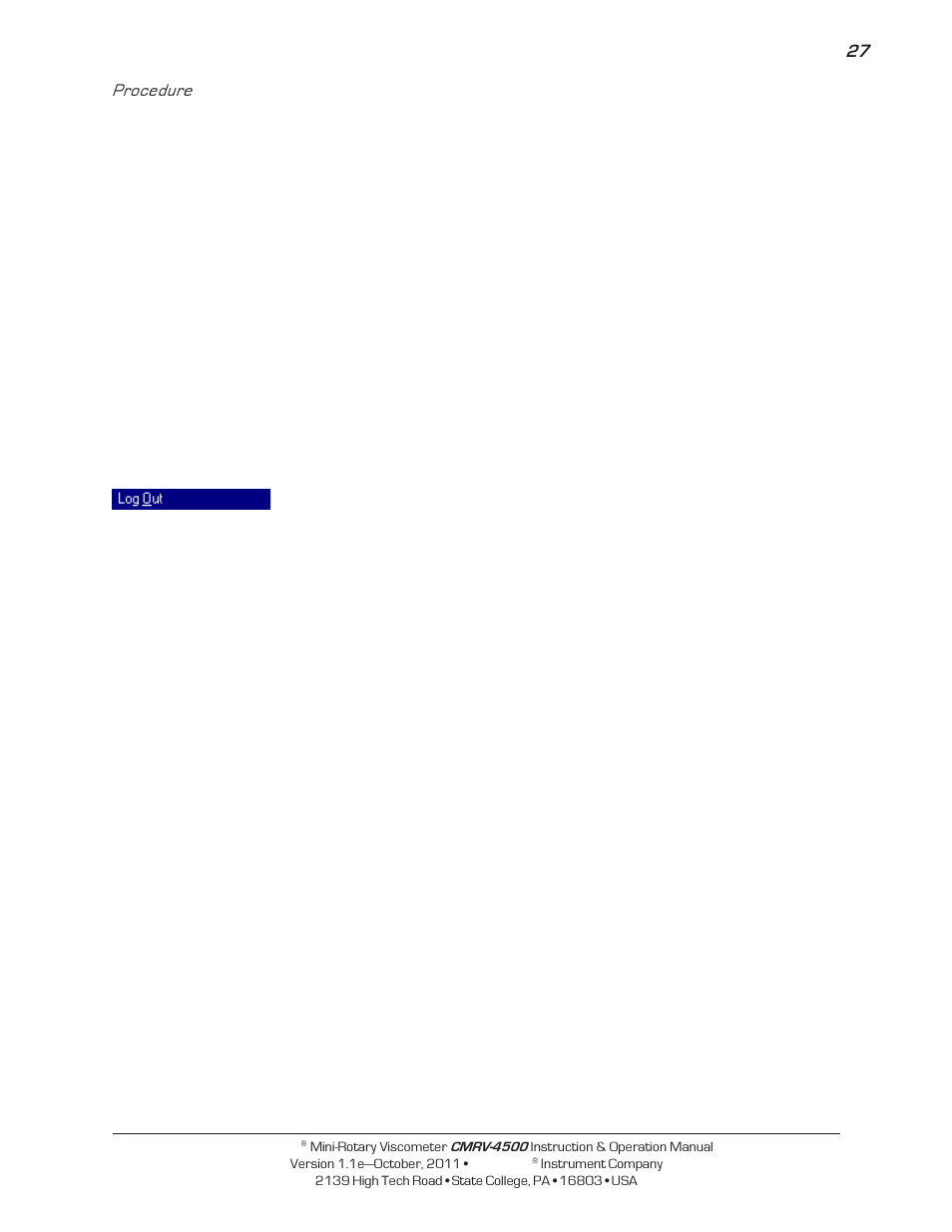 Cannon Instrument CMRV-4500 User Manual | Page 33 / 128