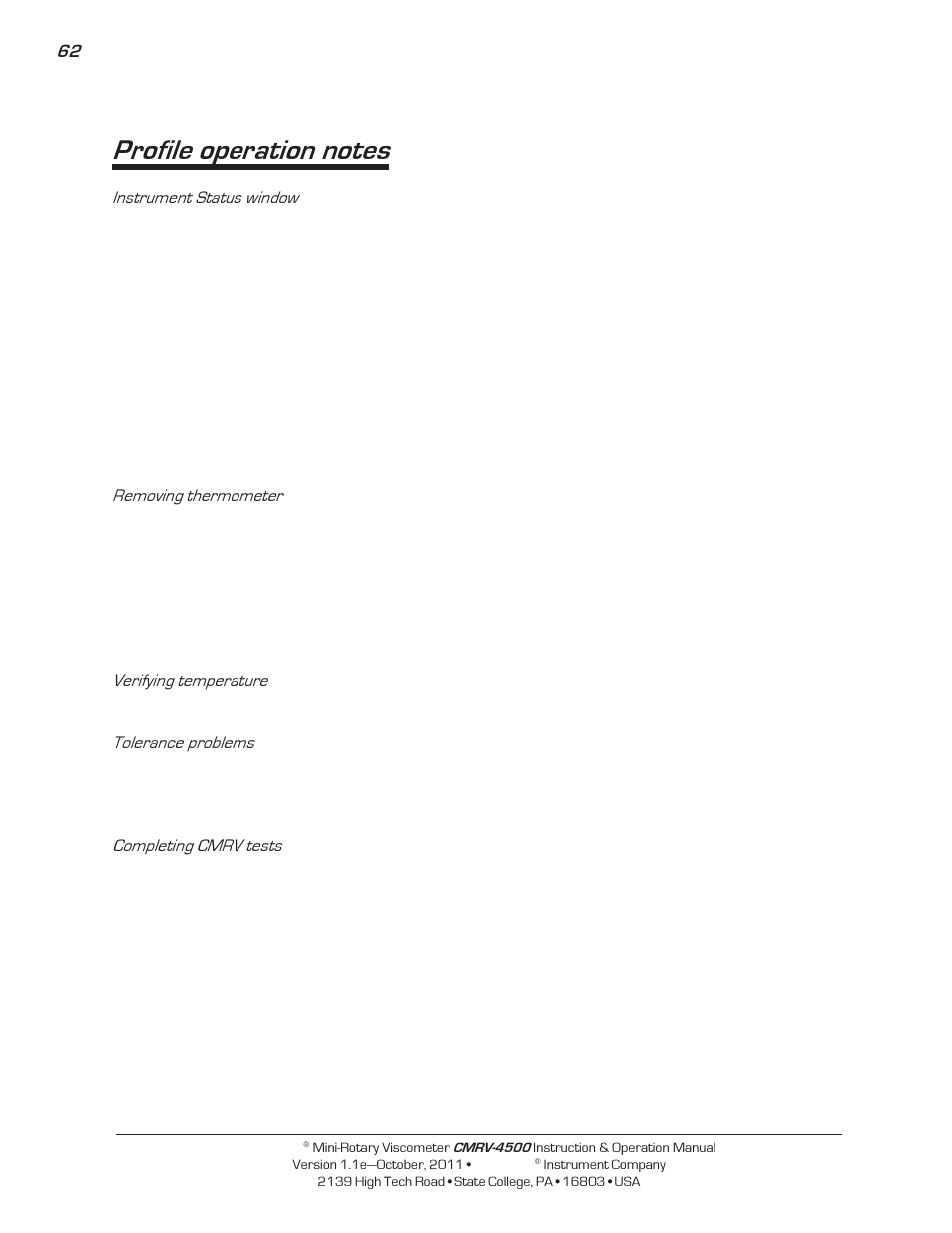 Cannon Instrument CMRV-4500 User Manual | Page 68 / 128
