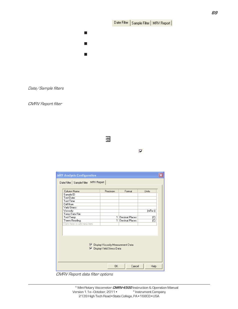 Cannon Instrument CMRV-4500 User Manual | Page 95 / 128